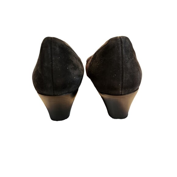 Munro American Jillian Black & Brown Colorblock Suede Pump, 8.5 - Picture 6 of 9